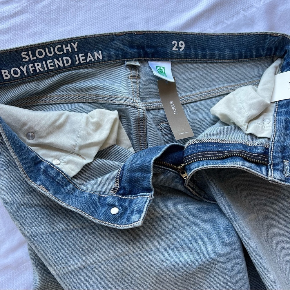 J.Crew Slouchy Boyfriend Denim Jeans in Norwich Wash Size 29 Regular - Picture 13 of 15